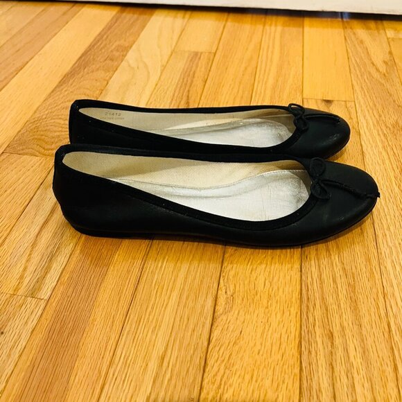 J. Crew Zoe Black Ballet Flat Shoe Size 7.5 Made In Italty - Picture 7 of 16